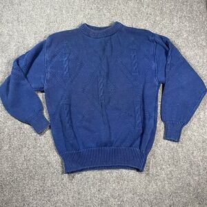 VTG Gap Cable Knit Sweater Ramie Cotton Blend Small Chunky Fisherman 80s Hipster